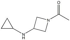 1-(3-(cyclopropylamino)azetidin-1-yl)ethanone Struktur