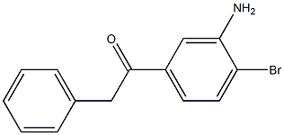 1-(3-amino-4-bromophenyl)-2-phenylethanone Struktur