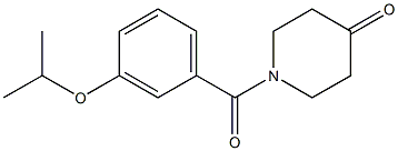 1-(3-isopropoxybenzoyl)piperidin-4-one Struktur