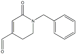 1-benzyl-6-oxo-1,2,3,6-tetrahydropyridine-4-carbaldehyde Struktur