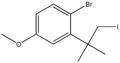 1-bromo-2-(1-iodo-2-methylpropan-2-yl)-4-methoxybenzene Struktur