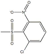 1-chloro-2-(methylsulfonyl)-3-nitrobenzene Struktur