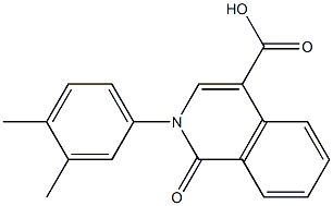 2-(3,4-dimethylphenyl)-1-oxo-1,2-dihydroisoquinoline-4-carboxylic acid Struktur