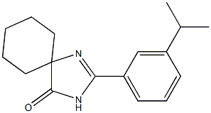 2-(3-isopropylphenyl)-1,3-diazaspiro[4.5]dec-1-en-4-one Struktur