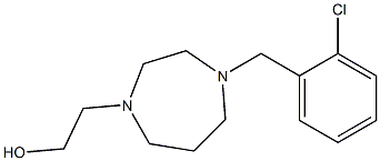 2-(4-(2-chlorobenzyl)-1,4-diazepan-1-yl)ethanol Struktur