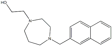 2-(4-(naphthalen-2-ylmethyl)-1,4-diazepan-1-yl)ethanol Struktur