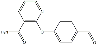 2-(4-formylphenoxy)nicotinamide Struktur