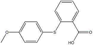 2-(4-methoxyphenylthio)benzoic acid Structure