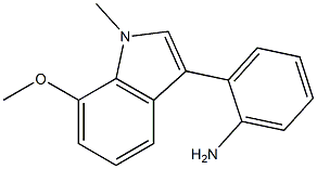 2-(7-methoxy-1-methyl-1H-indol-3-yl)aniline Struktur