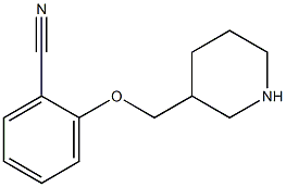 2-(piperidin-3-ylmethoxy)benzonitrile Struktur