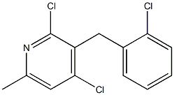 2,4-dichloro-3-(2-chlorobenzyl)-6-methylpyridine Struktur