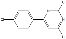 2,4-dichloro-6-(4-chlorophenyl)pyrimidine Struktur