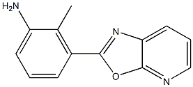 2-methyl-3-(oxazolo[5,4-b]pyridin-2-yl)aniline Struktur