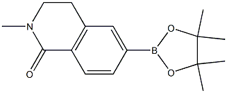 2-methyl-6-(4,4,5,5-tetramethyl-1,3,2-dioxaborolan-2-yl)-3,4-dihydroisoquinolin-1(2H)-one Struktur