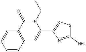 3-(2-aminothiazol-4-yl)-2-ethylisoquinolin-1(2H)-one Struktur