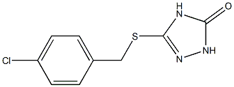 3-(4-chlorobenzylthio)-1H-1,2,4-triazol-5(4H)-one Struktur