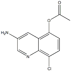 3-amino-8-chloroquinolin-5-yl acetate Struktur