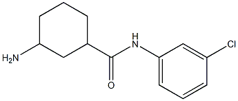 3-amino-N-(3-chlorophenyl)cyclohexanecarboxamide Struktur