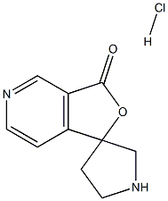 3H-spiro[furo[3,4-c]pyridine-1,3'-pyrrolidin]-3-one hydrochloride Struktur