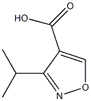 3-isopropylisoxazole-4-carboxylic acid Struktur