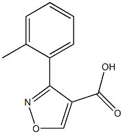 3-o-tolylisoxazole-4-carboxylic acid Struktur