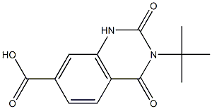 3-tert-butyl-2,4-dioxo-1,2,3,4-tetrahydroquinazoline-7-carboxylic acid Struktur