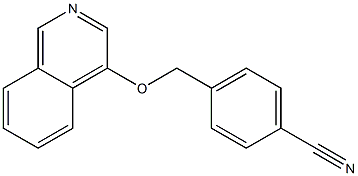 4-((isoquinolin-4-yloxy)methyl)benzonitrile Struktur