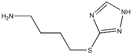 4-(1H-1,2,4-triazol-3-ylthio)butan-1-amine Struktur