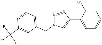 4-(2-bromophenyl)-1-(3-(trifluoromethyl)benzyl)-1H-1,2,3-triazole Struktur