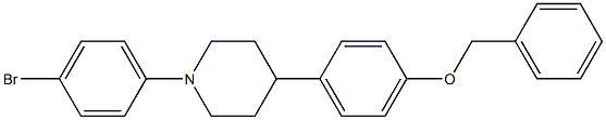 4-(4-(benzyloxy)phenyl)-1-(4-bromophenyl)piperidine Struktur