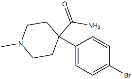 4-(4-bromophenyl)-1-methylpiperidine-4-carboxamide Struktur