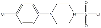 4-(4-chlorophenyl)piperazine-1-sulfonyl chloride Struktur