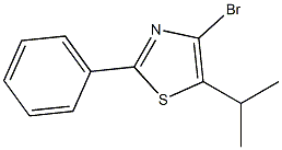 4-bromo-5-isopropyl-2-phenylthiazole Struktur