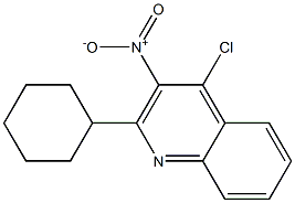 4-chloro-2-cyclohexyl-3-nitroquinoline Structure