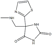 5-((methylamino)methyl)-5-(thiazol-2-yl)imidazolidine-2,4-dione Struktur