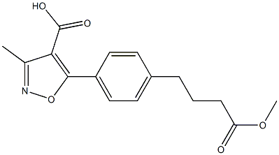 5-(4-(4-methoxy-4-oxobutyl)phenyl)-3-methylisoxazole-4-carboxylic acid