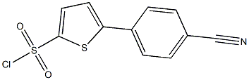 5-(4-cyanophenyl)thiophene-2-sulfonyl chloride Struktur