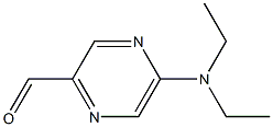 5-(diethylamino)pyrazine-2-carbaldehyde Struktur