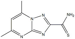 5,7-dimethyl-[1,2,4]triazolo[1,5-a]pyrimidine-2-carbothioamide Struktur