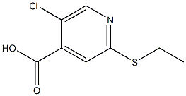 5-chloro-2-(ethylthio)isonicotinic acid Struktur