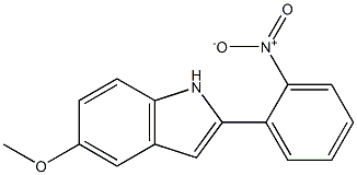 5-methoxy-2-(2-nitrophenyl)-1H-indole Struktur