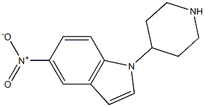 5-nitro-1-(piperidin-4-yl)-1H-indole Structure