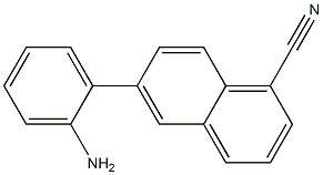 6-(2-aminophenyl)-1-naphthonitrile Struktur