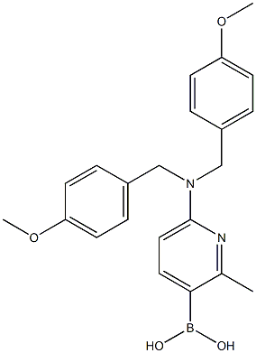 6-(bis(4-methoxybenzyl)amino)-2-methylpyridin-3-ylboronic acid