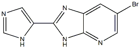 6-bromo-2-(1H-imidazol-5-yl)-3H-imidazo[4,5-b]pyridine Struktur