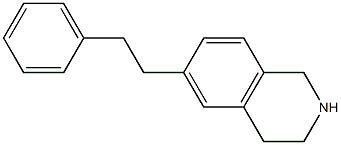 6-phenethyl-1,2,3,4-tetrahydroisoquinoline Struktur