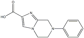 7-phenyl-5,6,7,8-tetrahydroimidazo[1,2-a]pyrazine-2-carboxylic acid Struktur