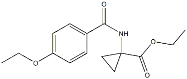 ethyl 1-(4-ethoxybenzamido)cyclopropanecarboxylate Struktur