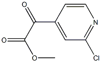 methyl 2-(2-chloropyridin-4-yl)-2-oxoacetate Struktur