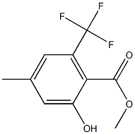 methyl 2-hydroxy-4-methyl-6-(trifluoromethyl)benzoate Struktur